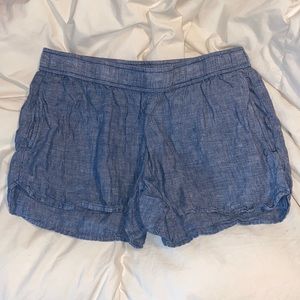 Vineyard Vines light wash blue linen shorts size XXS